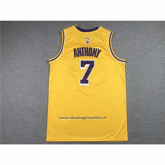 Maglia Los Angeles Lakers Carmelo Anthony #7 Icon 2020 Giallo